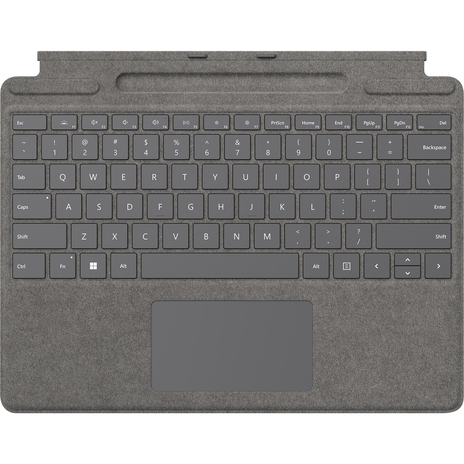 Microsoft Signature Keyboard/Cover Case for 13" Microsoft Surface Pro 8, Surface Pro X Tablet - Platinum