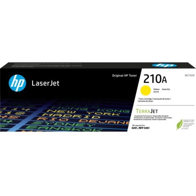 HP 210A Original Laser Toner Cartridge - Yellow - 1 Each