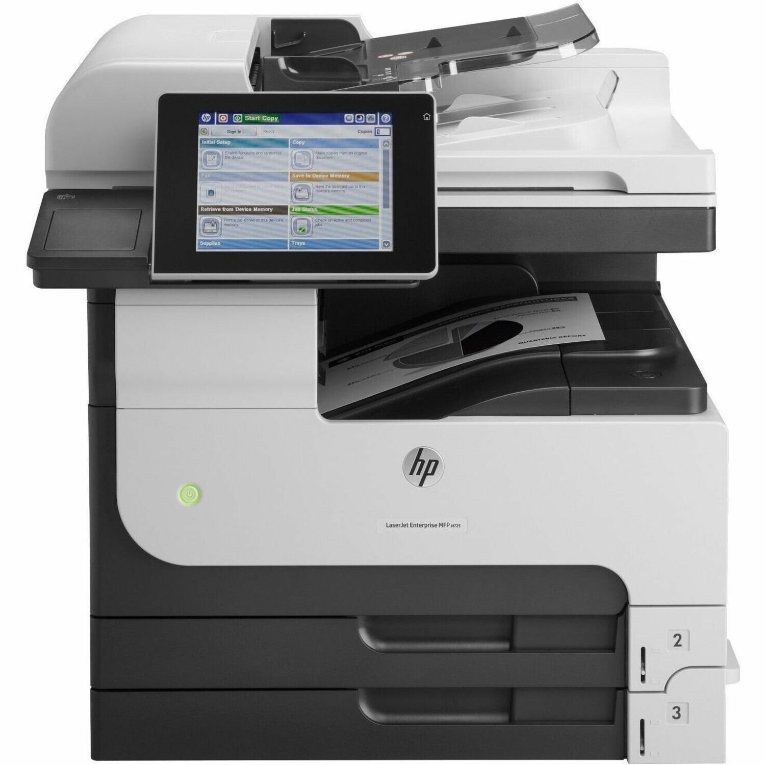 HP LaserJet M725DN Wired Laser Multifunction Printer - Monochrome