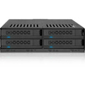 Icy Dock ExpressCage MB324SP-B Drive Enclosure for 5.25" - Serial ATA/600 Host Interface Internal - Black