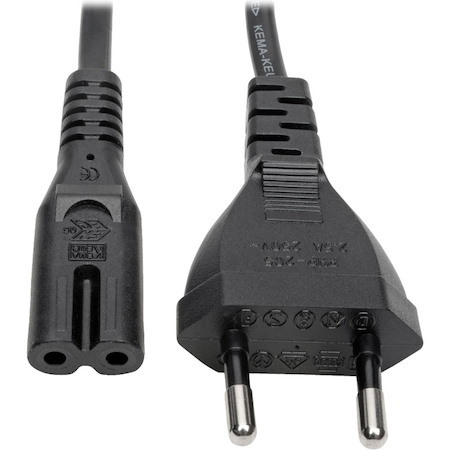 Tripp Lite by Eaton European Computer Power Cord C7 to Schuko 2.5A 250V 18 AWG 6 ft. (1.83 m) Black