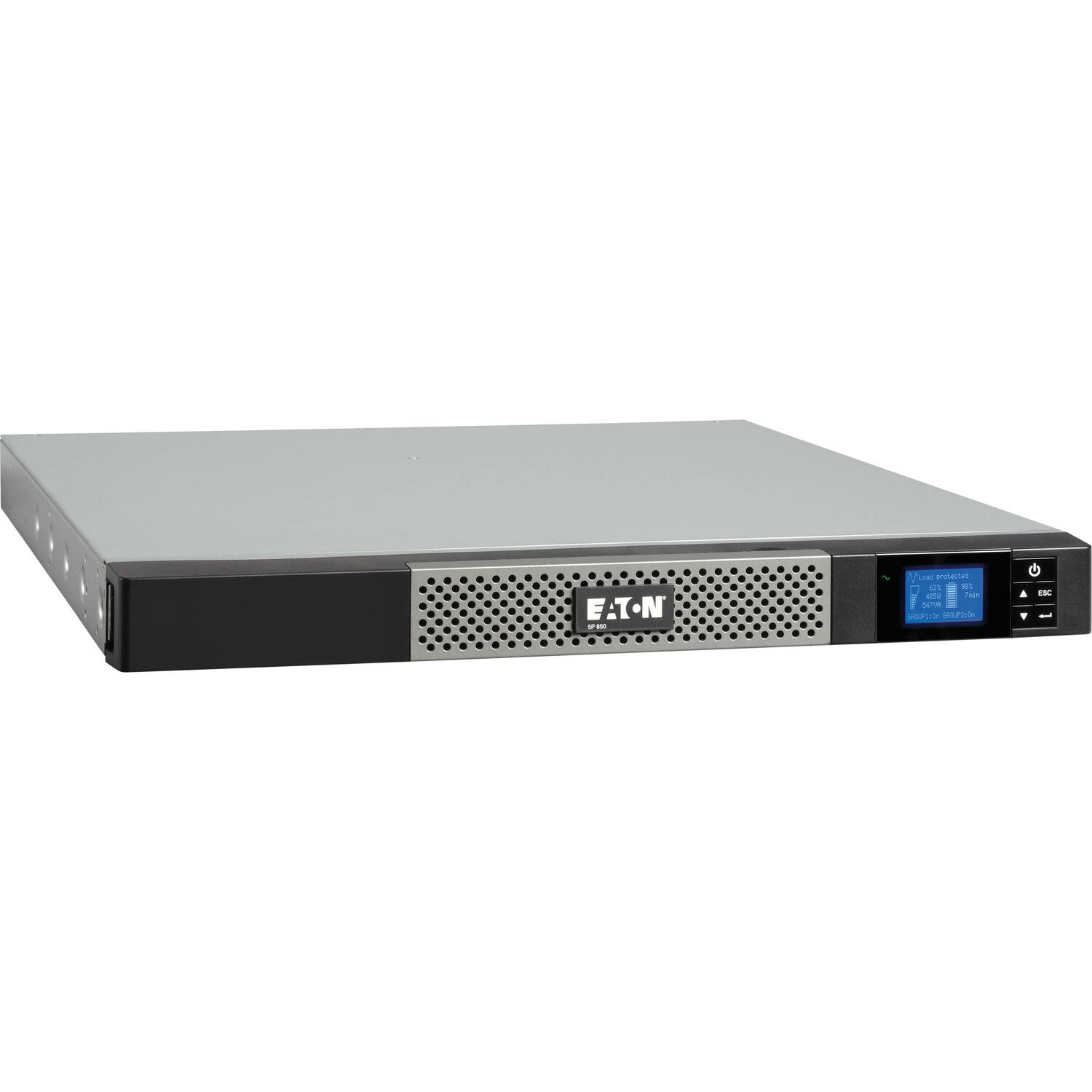 Eaton 5P 1550VA 1100W 230V Line-Interactive UPS, C14 Input, 6 C13 Outlets, True Sine Wave, Cybersecure Network Card Option, 1U