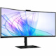 Samsung ViewFinity S6 S34C654VAN 34" Class Webcam UW-QHD Curved Screen LCD Monitor - 21:9 - Black