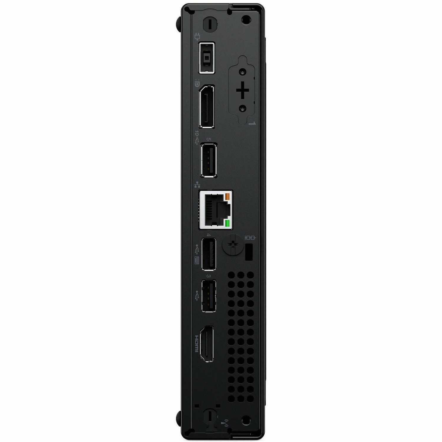 Lenovo V100q 13GE001MUS Desktop Computer - Intel Core N-series i3-N305 - 8 GB - 256 GB PCI Express NVMe 4.0 x4 SSD - Tiny - Black