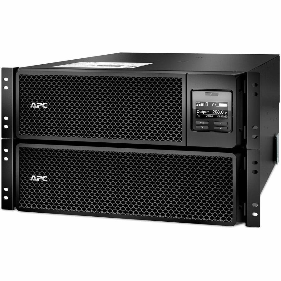 APC Smart-UPS On-Line, 10kVA/10kW, Rackmount 6U, 208V, 4x L6-20R+2x L6-30R NEMA outlets, Network Card+SmartSlot, Extended runtime, W/ rail kit [TAA]