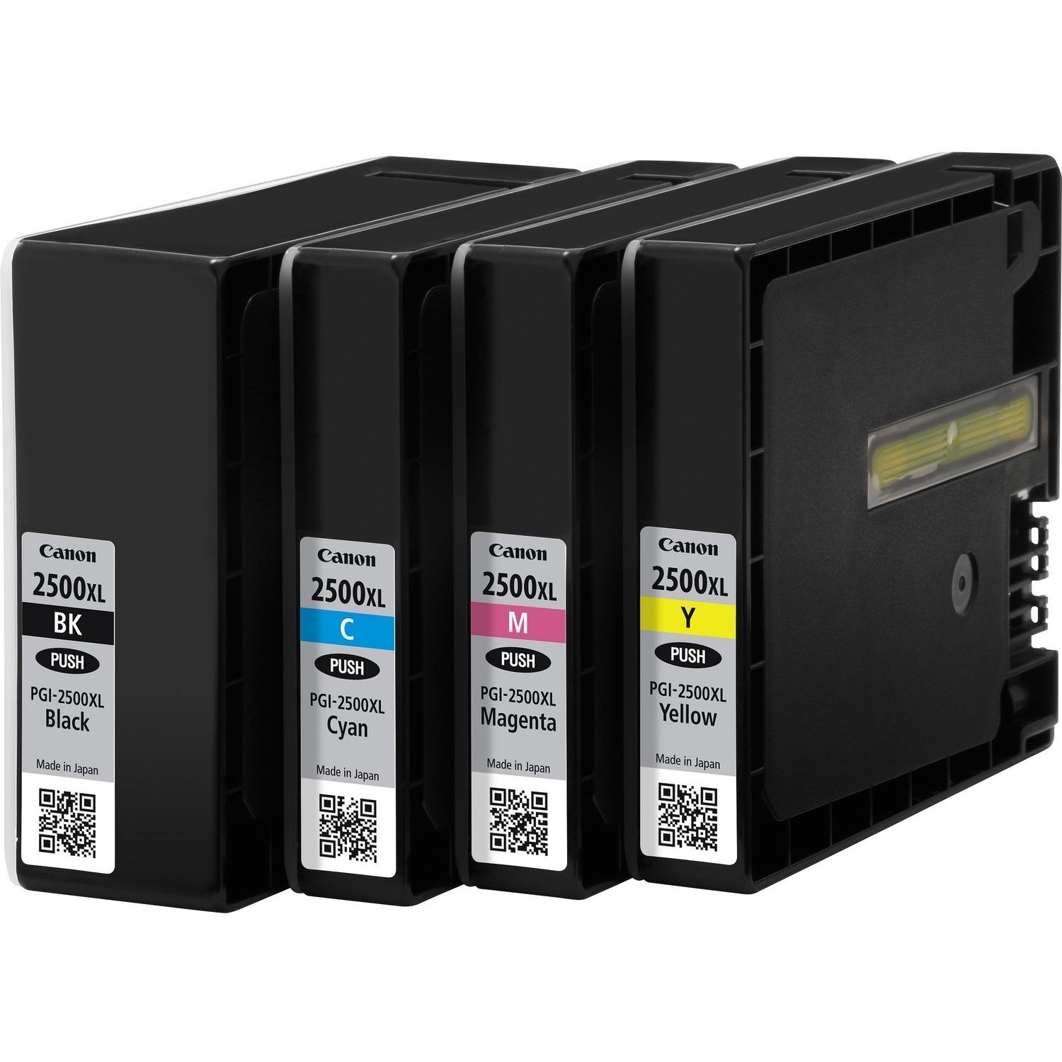 Canon 2500 Inkjet Ink Cartridge - Multi-pack - Black, Cyan, Magenta, Yellow - 4 / Pack