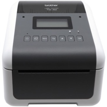 Brother TD-4550DNWB Desktop Direct Thermal Printer - Monochrome - Label Print - USB - Serial - Bluetooth - Wireless LAN
