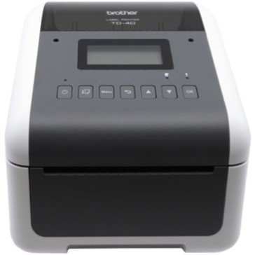 Brother TD-4550DNWB Desktop Direct Thermal Printer - Monochrome - Label Print - USB - Serial - Bluetooth - Wireless LAN