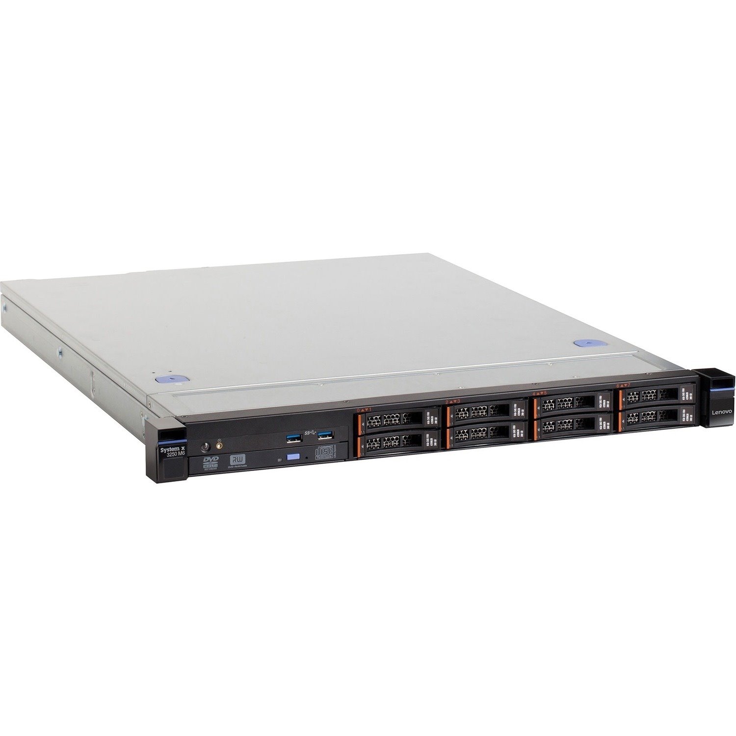 Lenovo System x x3250 M6 3633W7M 1U Rack-mountable Server - 1 Xeon E3-1270 v6 3.80 GHz - 8 GB RAM - Serial ATA/600, 12Gb/s SAS Controller