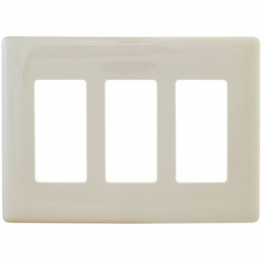 Hubbell Wallplate 3G Dec Snap-On, LT Alm