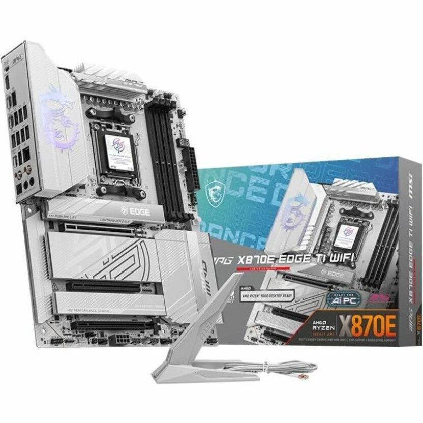 MSI MPG X870E EDGE TI WIFI Gaming Desktop Motherboard - AMD X870E Chipset - Socket AM5 - ATX