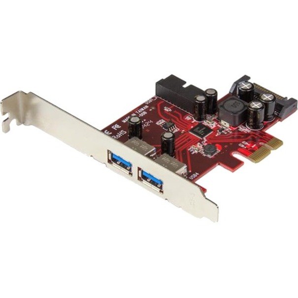 StarTech.com 4-poorts PCI Express USB 3.0 kaart - 2 extern, 2 intern - SATA-voeding