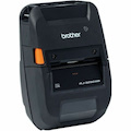 Brother RuggedJet RJ-3250WB-L Mobile Direct Thermal Printer - Monochrome - Portable - Label/Receipt Print - Ethernet - USB - Bluetooth - Wireless LAN - Black