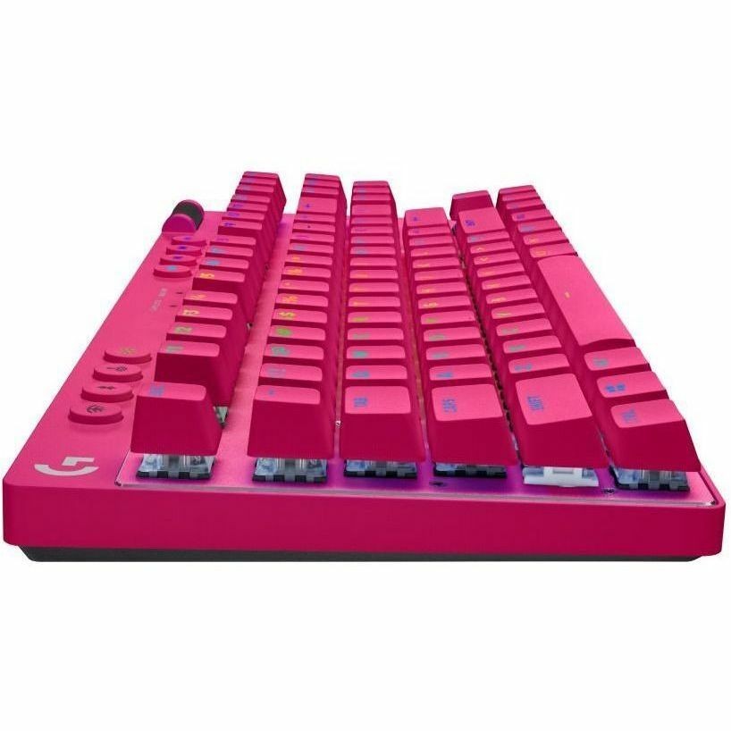 Logitech G PRO X TKL Gaming-toetsenbord - Draadloos Verbinding - USB 2.0 Interface - RGB LED - Engels (US) - QWERTY indeling - Roos
