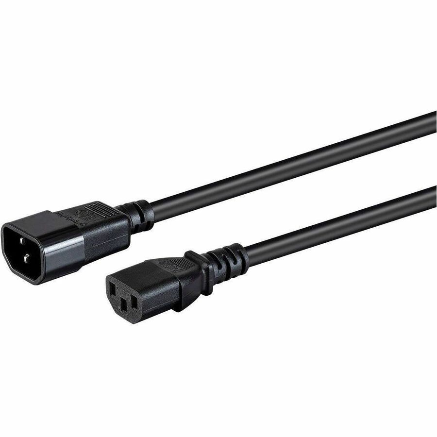 Monoprice Extension Cord - Iec 60320 C14 To Iec 60320 C13_ 14Awg_ 15A_ 3-Prong_