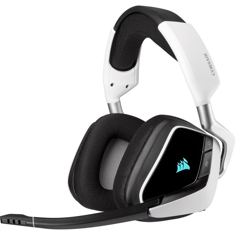 Corsair VOID RGB ELITE Wireless Premium Gaming Headset with 7.1 Surround Sound - White