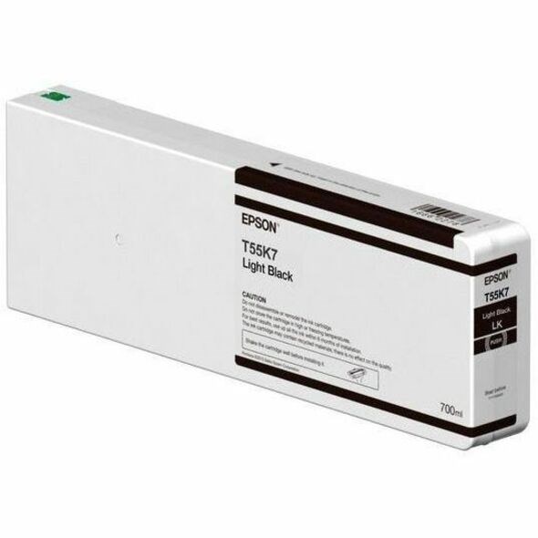 Epson UltraChrome HDX/HD T55K700 Original Inkjet Ink Cartridge - Single Pack - Light Black - 1.0 Pack