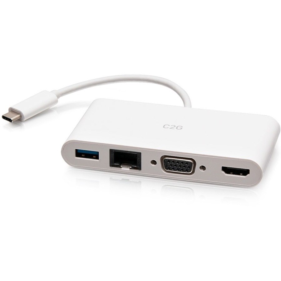 C2G USB 3.1 Type C Docking Station for Notebook/Tablet PC - White