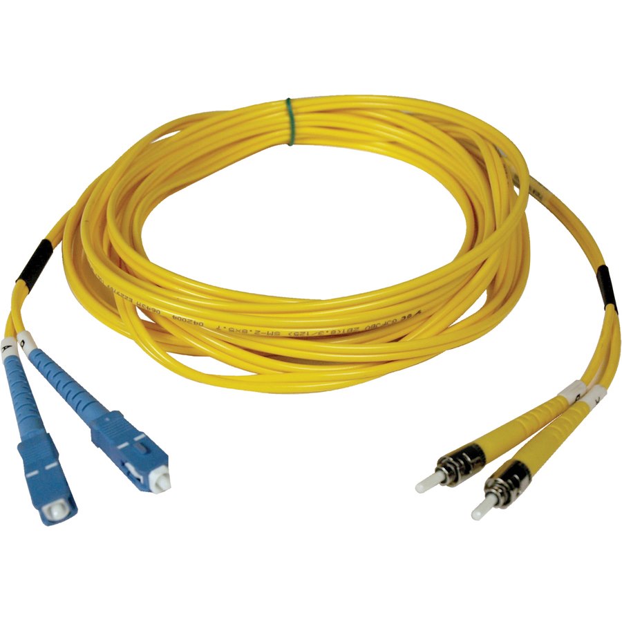 Eaton Tripp Lite Series Duplex Singlemode 9/125 Fiber Patch Cable (SC/ST), 3M (10 ft.)