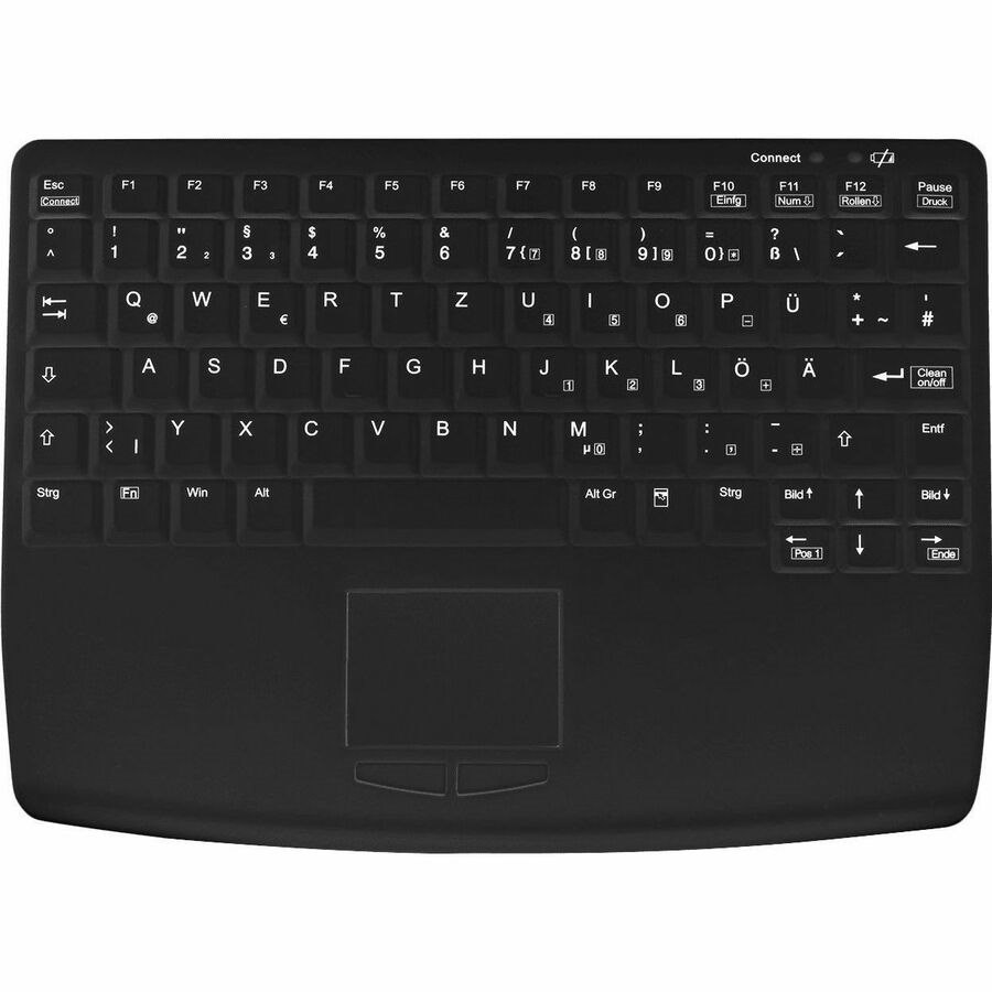 Active Key Keyboard - Wireless Connectivity - USB 2.0 Interface - TouchPad - French - Black