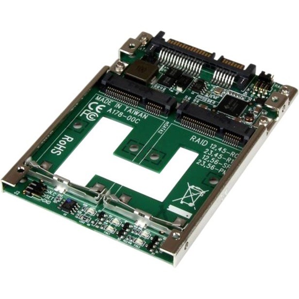 StarTech.com Dual mSATA SSD to 2.5" SATA RAID Adapter Converter