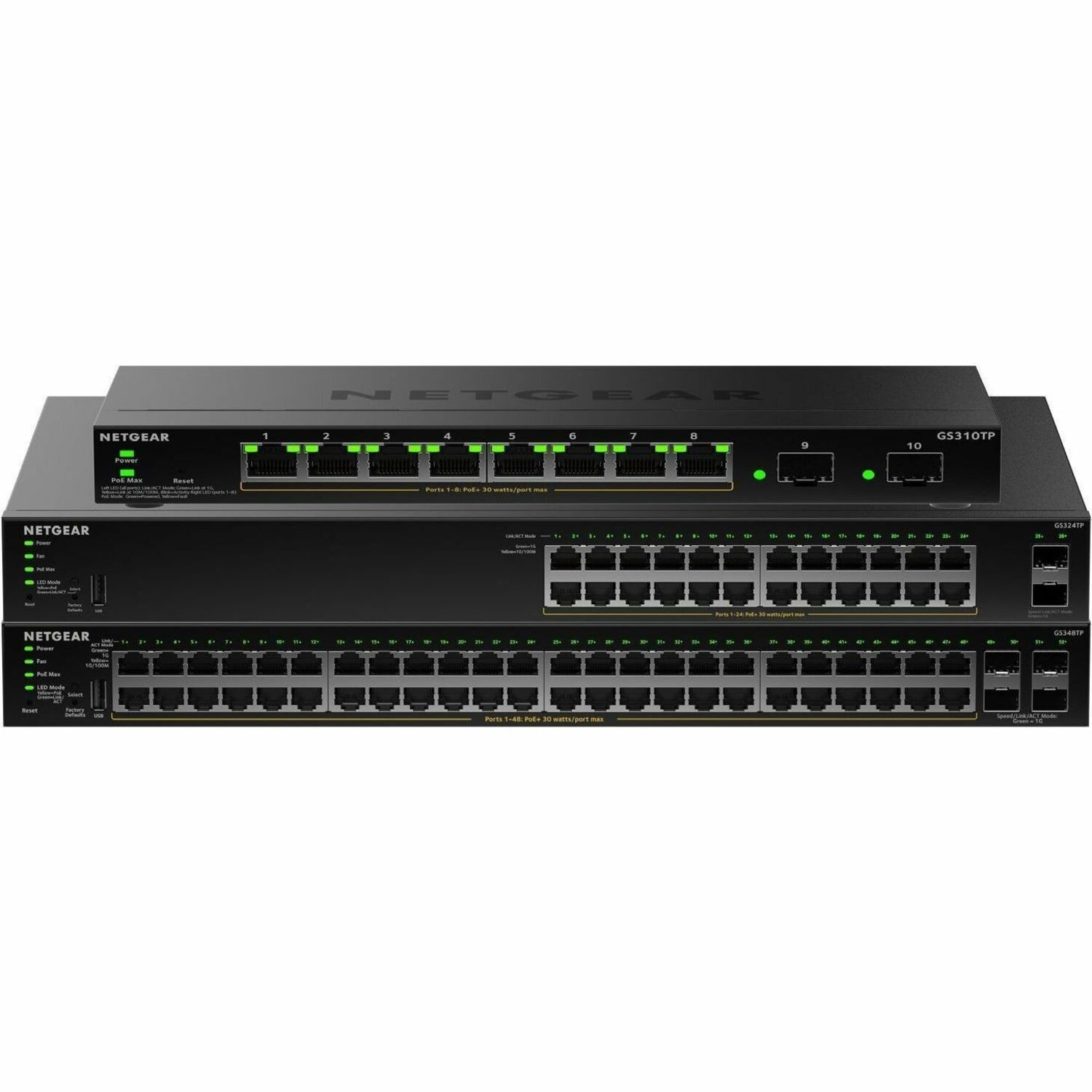 Netgear S350 24P Ge Poe+ Smartmanaged