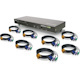 IOGEAR 8-Port USB PS/2 Combo VGA KVM Switch with PS/2 KVM Cables