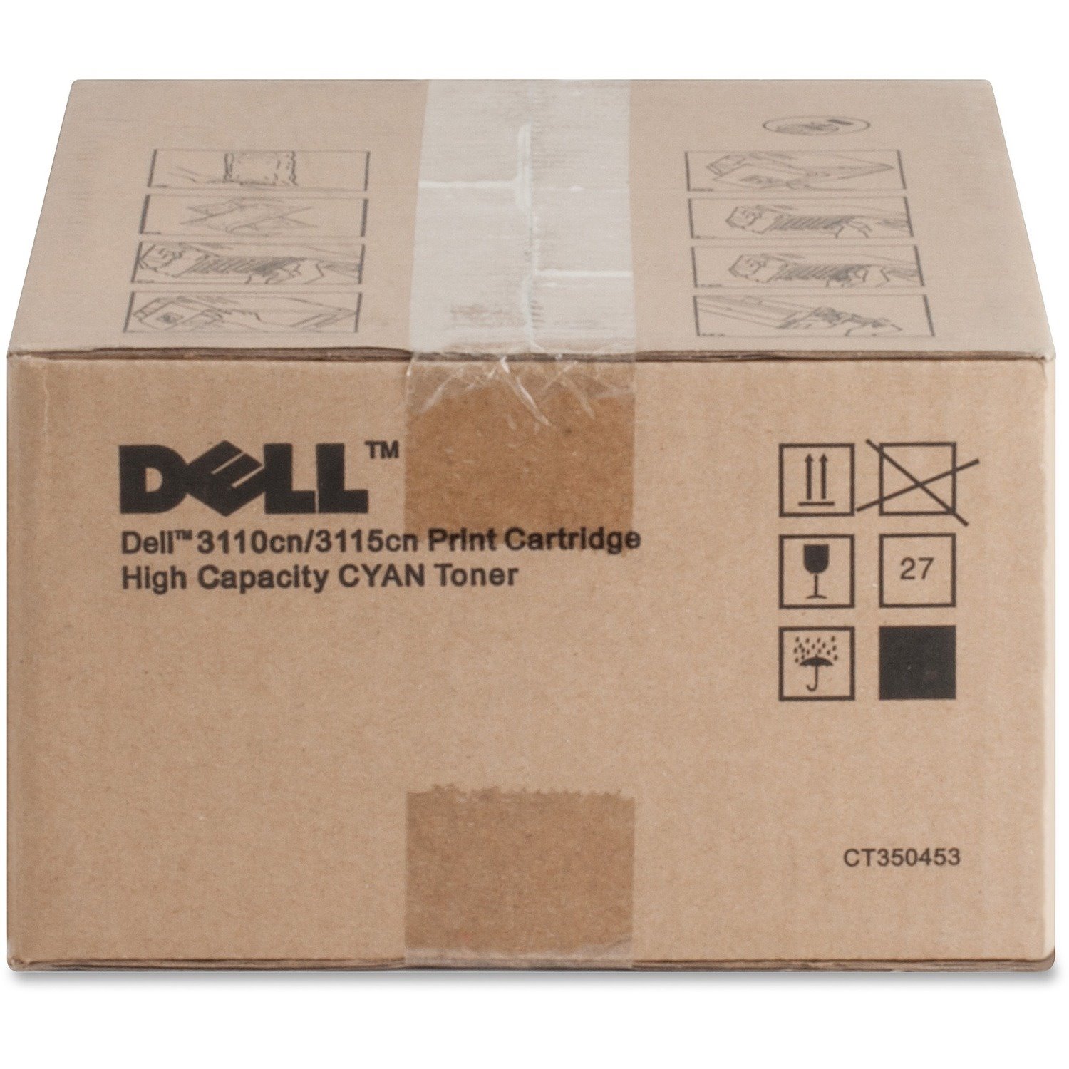 Dell Original High Yield Laser Toner Cartridge - Cyan - 1 Each