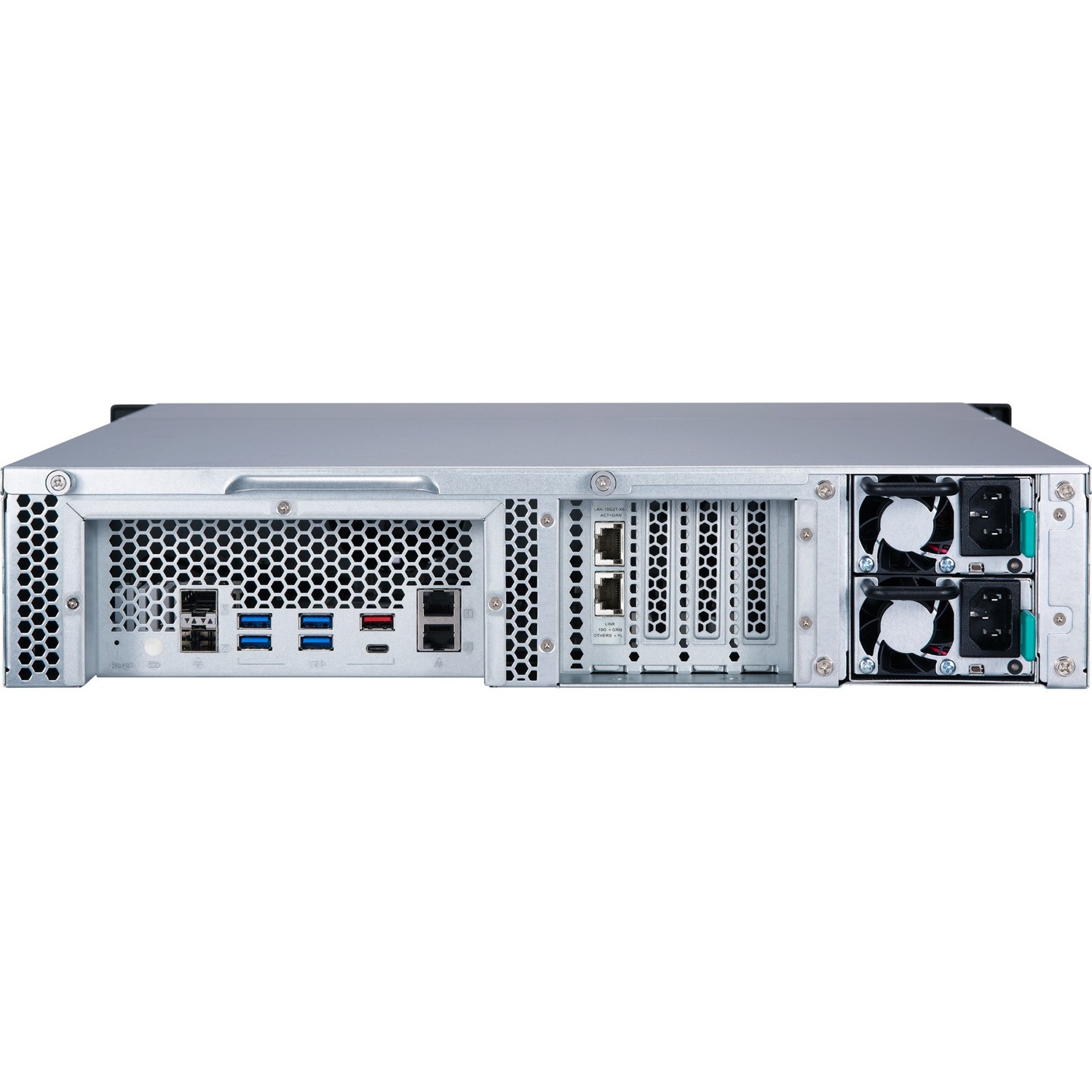 QNAP TS-h1277XU-RP-3700X-128G 12 x Total Bays SAN/NAS Storage System - 5 GB Flash Memory Capacity - AMD Ryzen 7 3700X Octa-core (8 Core) 3.40 GHz - 128 GB RAM - DDR4 SDRAM - 2U Rack-mountable