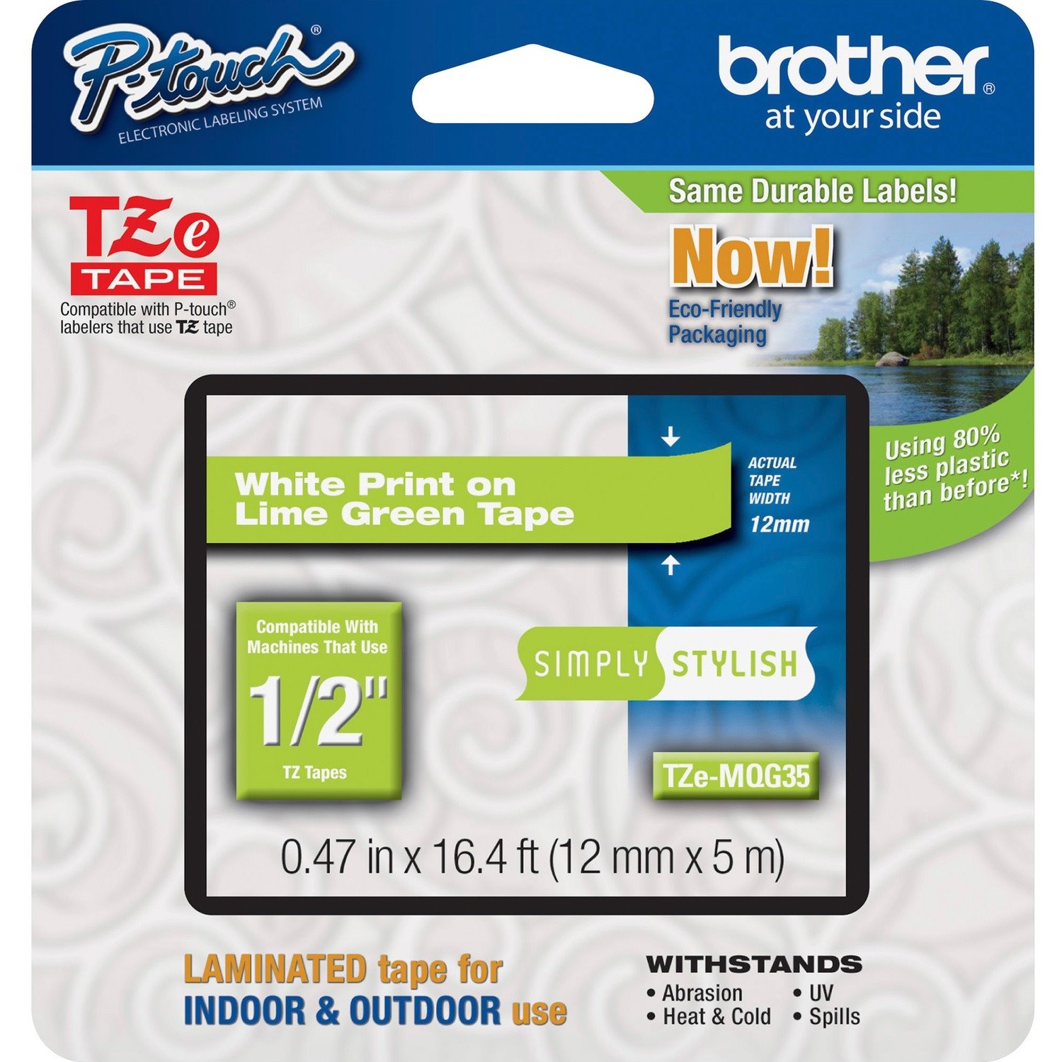 Brother P-Touch TZe Laminated Tape