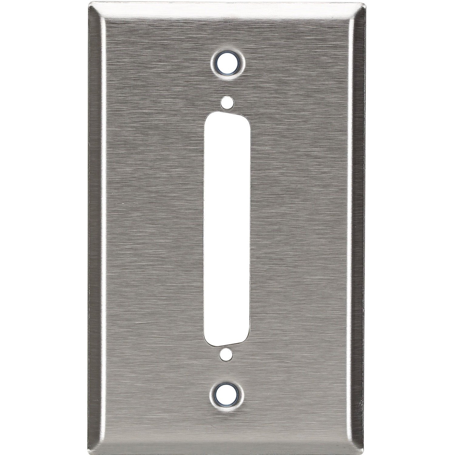 Black Box Wallplate - Stainless Steel, DB37, Single-Gang, 1-Port