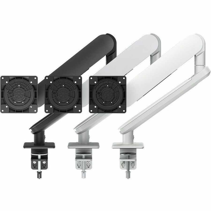 ATDEC ORA SINGLE DYNAMIC MONITOR ARM, F CLAMP, UPTO 35"/8KG,UPTO VESA 100x100, WHITE, 10YR