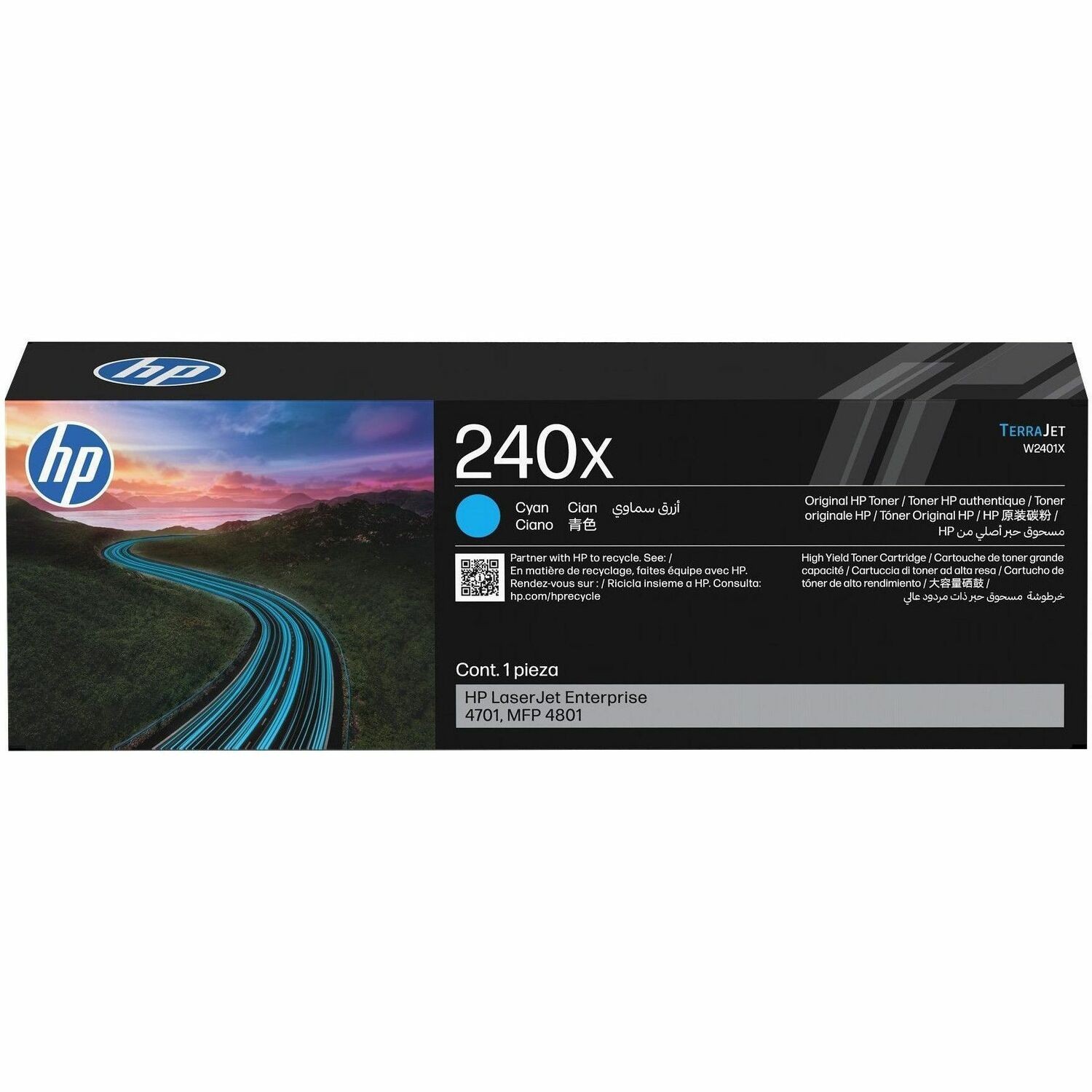 HP 240X Original Laser Toner Cartridge - Cyan Pack