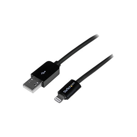 StarTech.com 1m (3ft) Black Apple® 8-pin Lightning Connector to USB Cable for iPhone / iPod / iPad