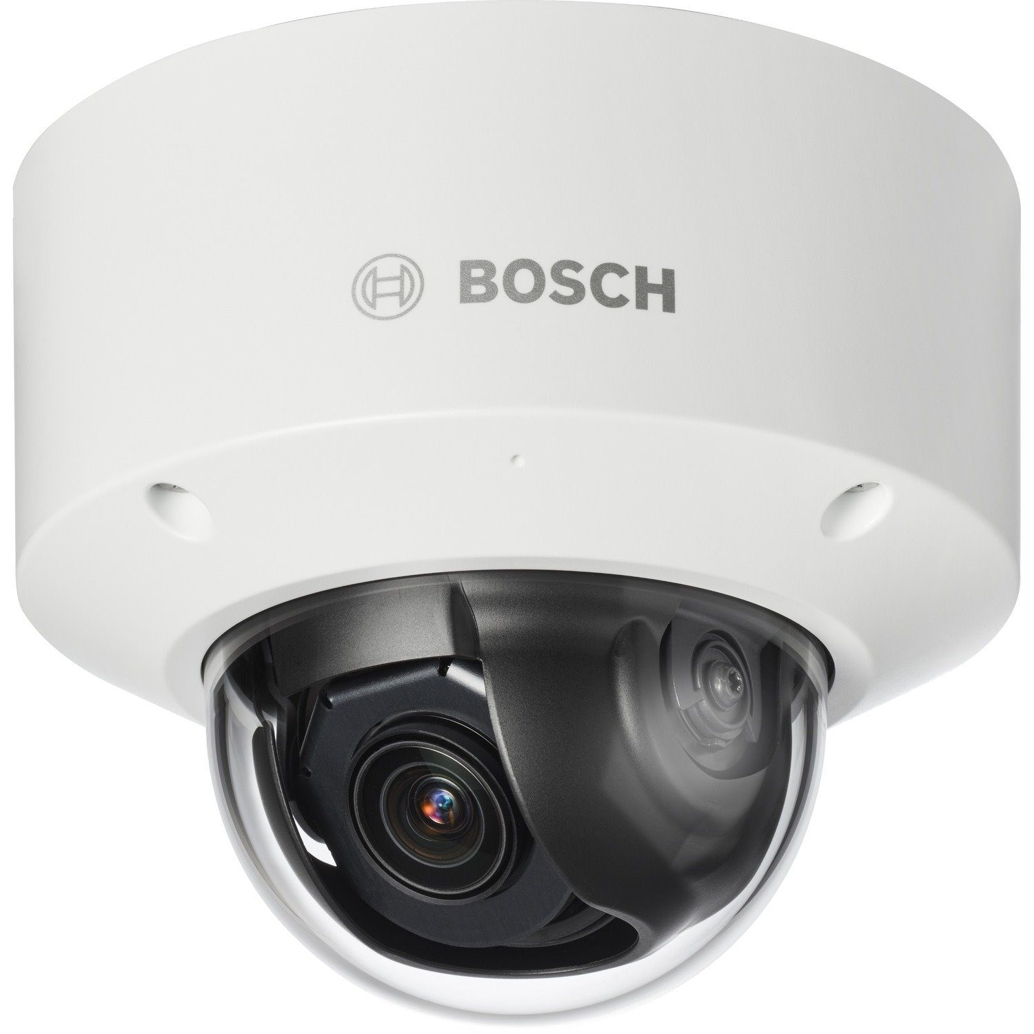 Bosch FlexiDome 8.3 Megapixel Indoor 4K Network Camera - Color, Monochrome - 1 - Dome - White