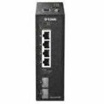 D-Link DIS-210G DIS-210G-06P 4 Ports Manageable Ethernet Switch - Gigabit Ethernet - 1000Base-X, 10/100/1000Base-T - Black