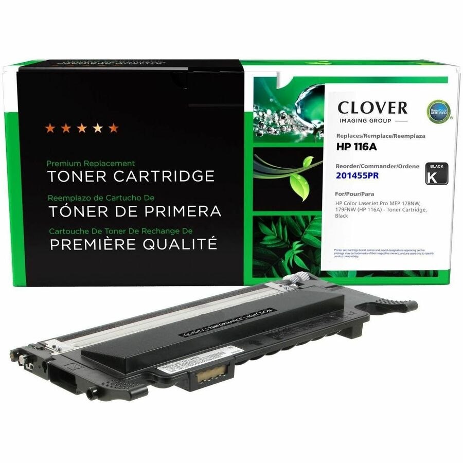 Clover Imaging Remanufactured Black Toner Cartridge (Reused OEM Chip) for HP 116A (HP W2060A)