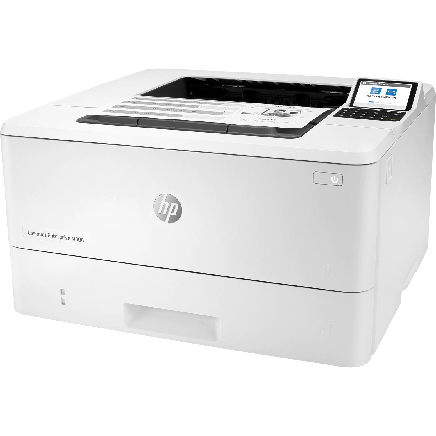 HP LaserJet Enterprise M406dn Desktop Laser Printer - Monochrome