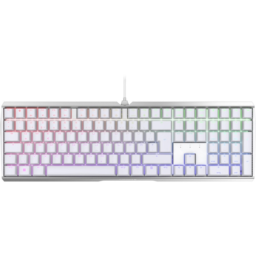 CHERRY MX BOARD 3.0 S Gaming-toetsenbord - Full-size - Kabel Verbinding - USB type A Interface - RGB LED - Duits - Wit