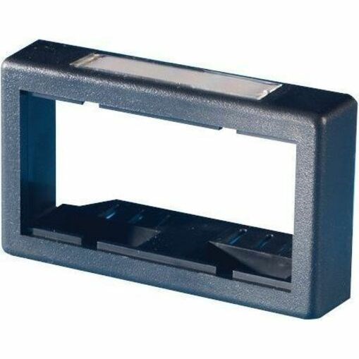 Ortronics Furniture Bezel, .625" Deep FOR TIA 569 2.71" x 1.38" Furniture Opening, Black