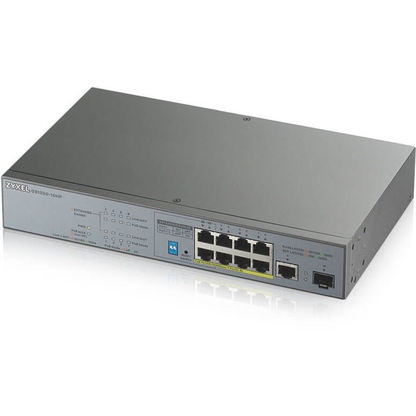 ZYXEL 8-port GbE Unmanaged PoE Switch with GbE Uplink