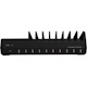 SIIG 10-Port USB Charging Station with Ambient Light Deck