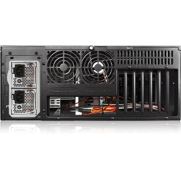 iStarUSA 4U Compact Stylish Rackmount Chassis with 500W Redundant Power Supply