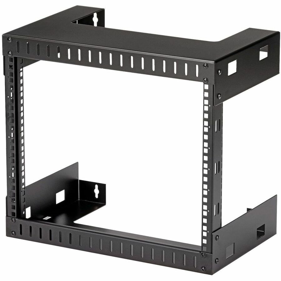 StarTech.com 2 Post 8U Heavy-Duty Wandmonteerbare Server Rack, 19" Open Frame Netwerk Rack, 30cm Diep, Wandmonteerbare Data Rack