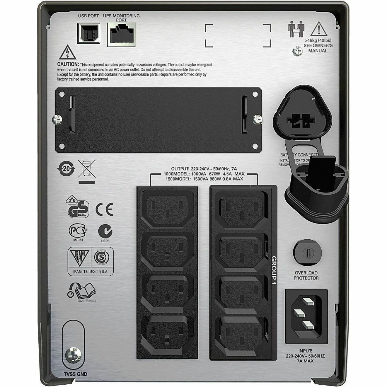 APC by Schneider Electric Smart-UPS 1000VA Tower UPS
