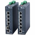 Omnitron Systems RuggedNet 10GMGPoEBT/Mi, 1x RJ-45, 4x RJ-45 PoE/PSE, 5 Year Warranty