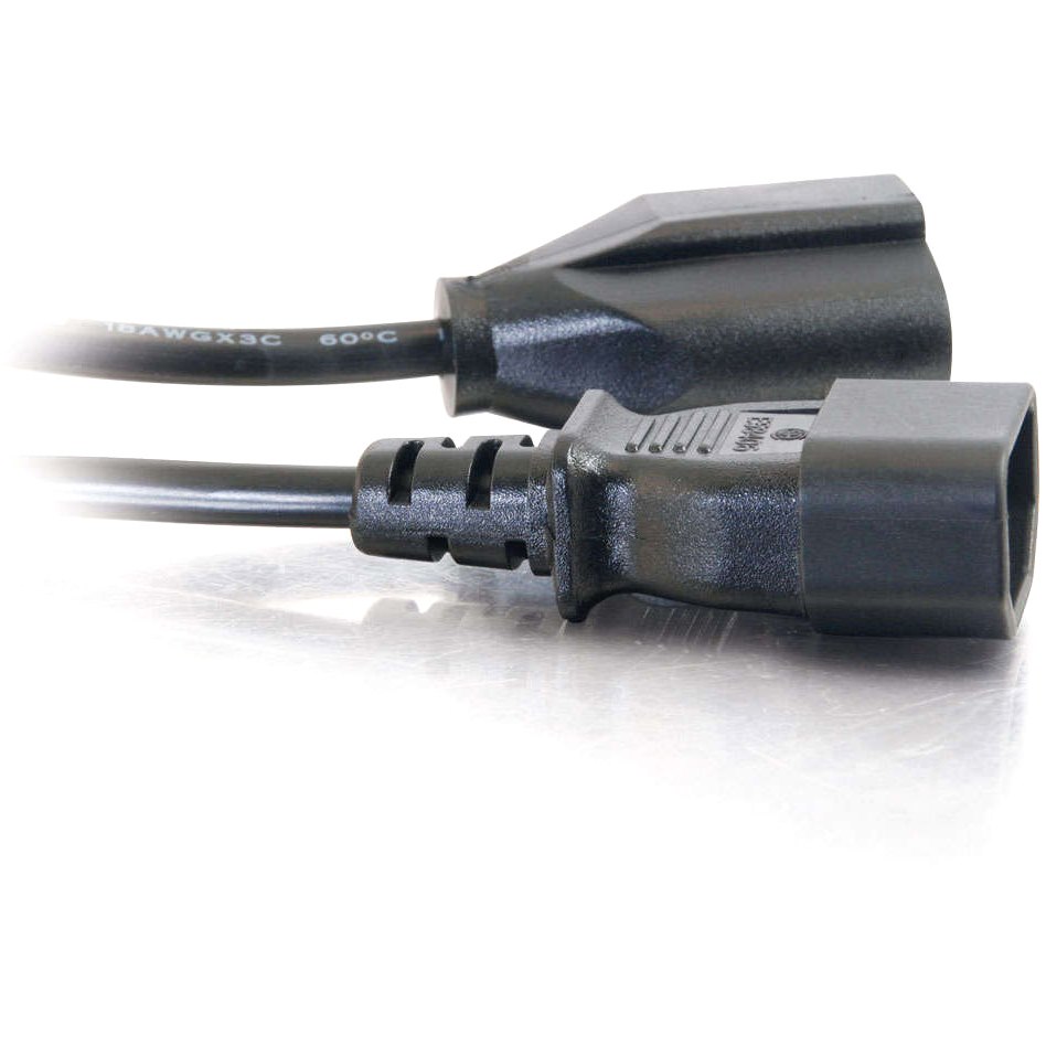 C2G 6ft 18 AWG Monitor Power Adapter Cord (IEC320C14 to NEMA 5-15R)