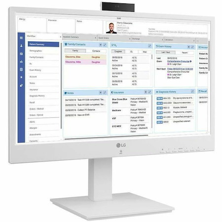 LG 24CR671NK-6P All-in-One Thin Client - Intel Pentium N6005 Quad-core (4 Core) 2 GHz - White
