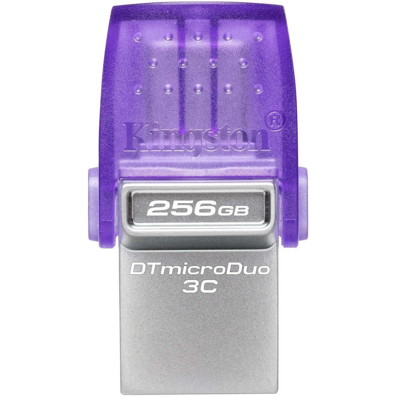 Kingston DataTraveler microDuo 3C DTDUO3CG3 256 GB USB 3.2 (Gen 1) Type C Flash Drive - Purple