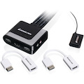 IOGEAR 2-Port HD Cable KVM with DisplayPort Adapters